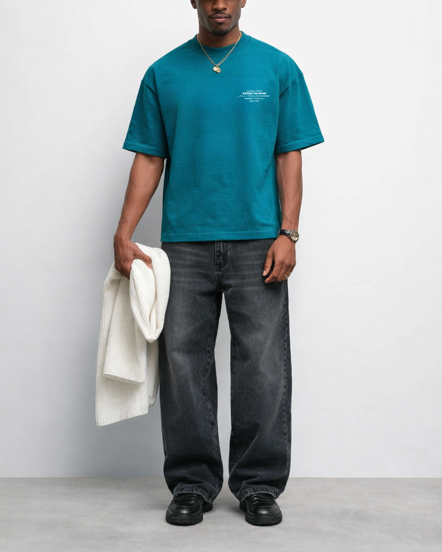 Luxury Graphic T-Shirt - Teal