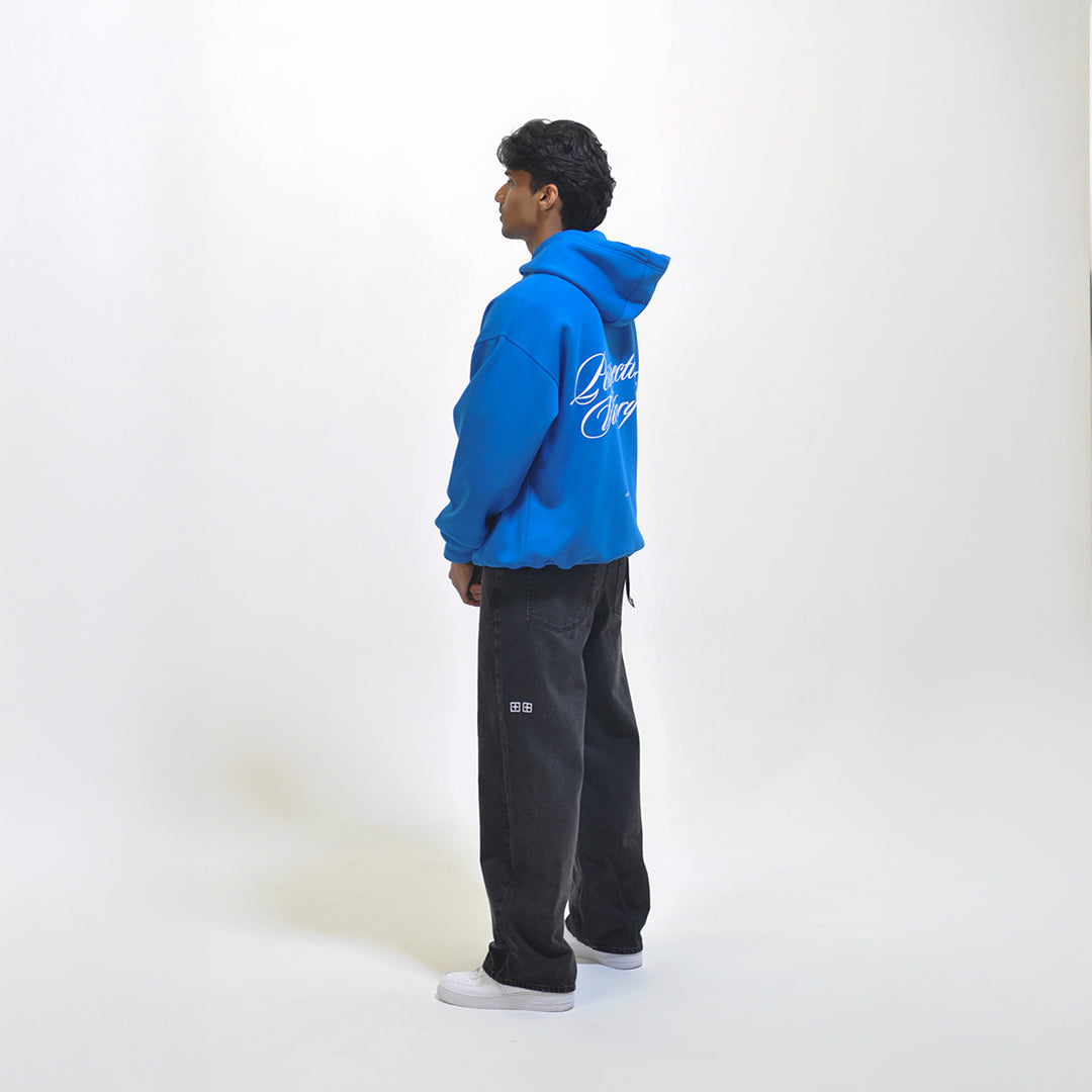 Picanto Blue Oversized Hoodie