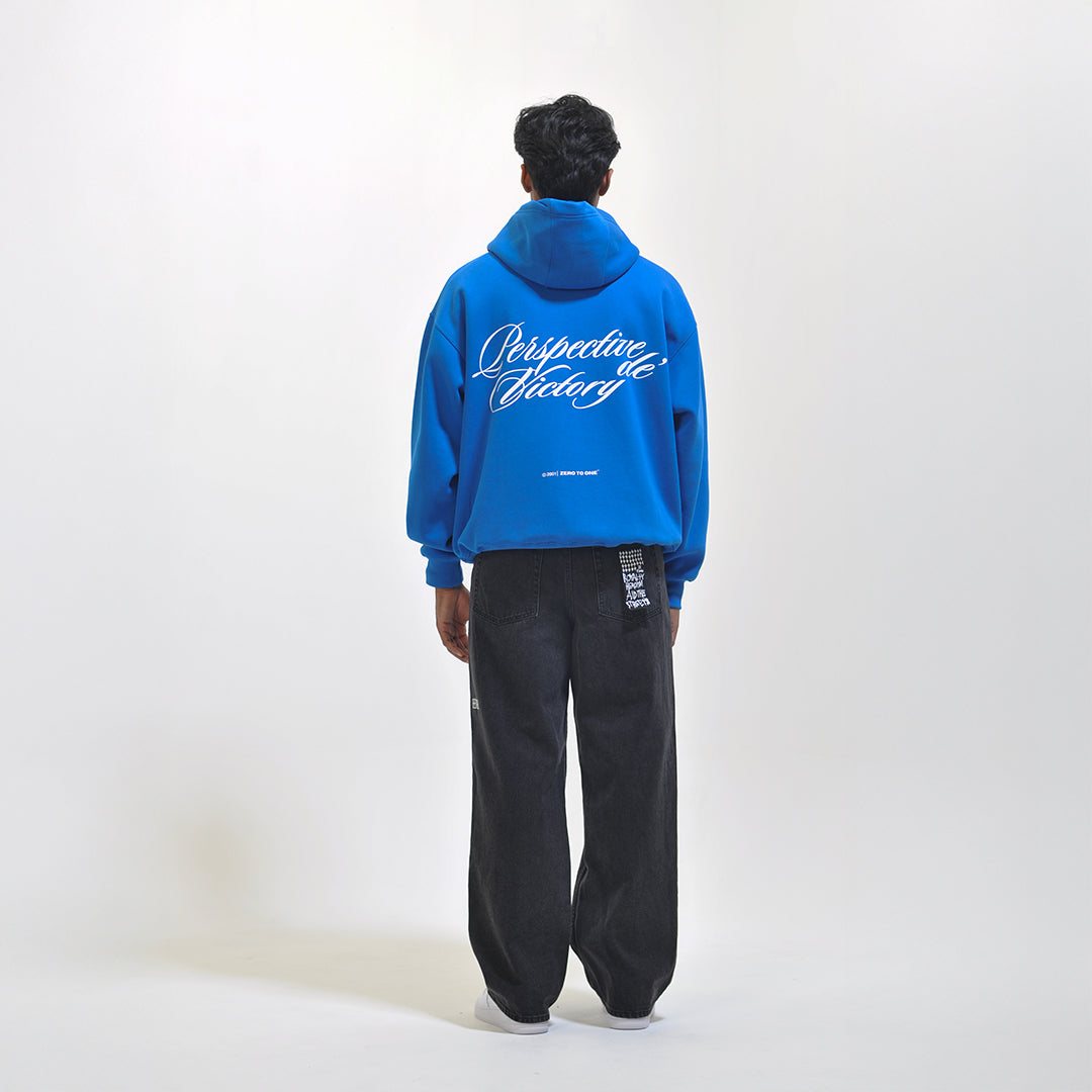 Picanto Blue Oversized Hoodie