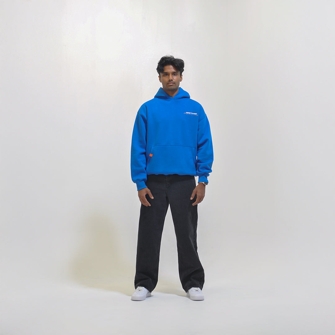 Picanto Blue Oversized Hoodie