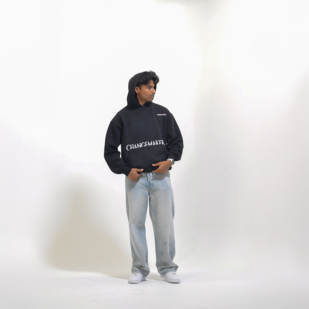 CHANGEMAKERS - Oversized Black Hoodie