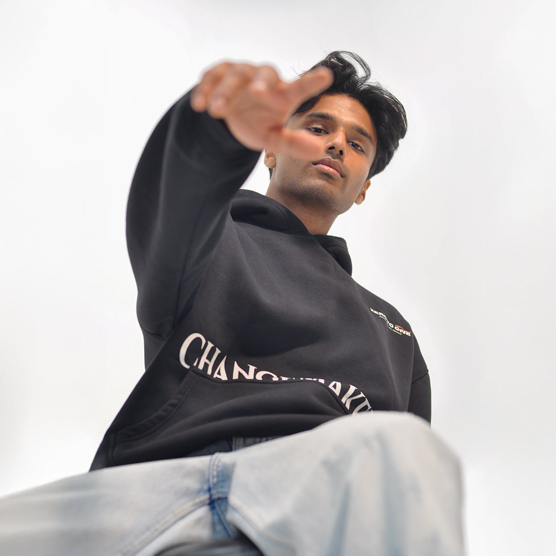 CHANGEMAKERS - Oversized Black Hoodie