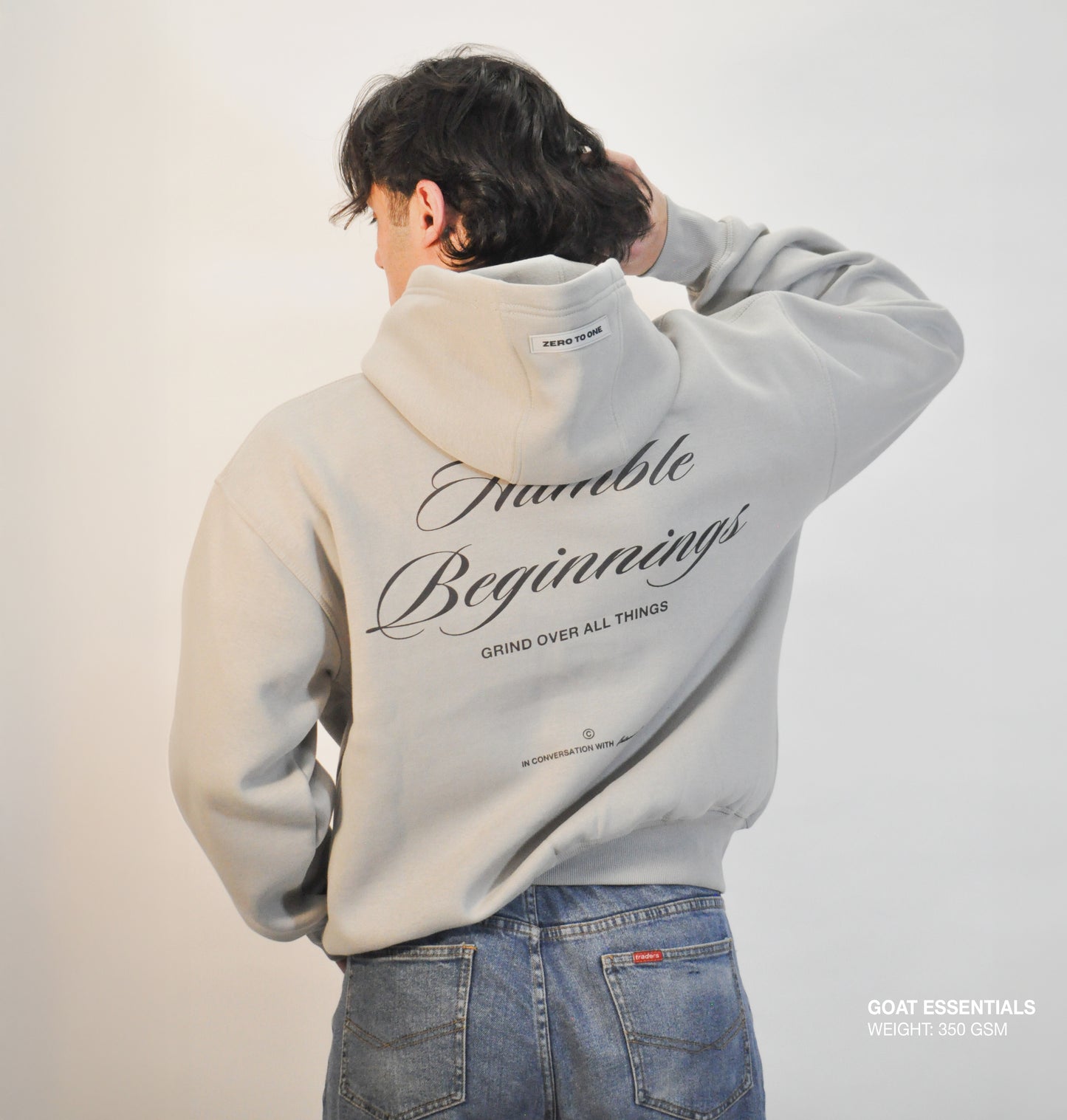 GOAT - Oversized Grey Hoodie