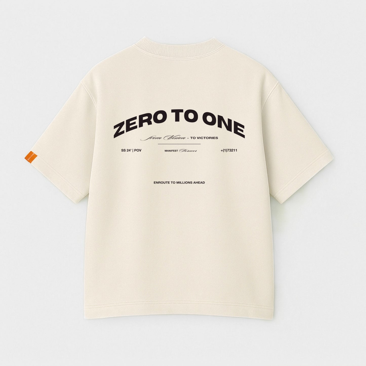 POV Cream Oversized T-Shirt