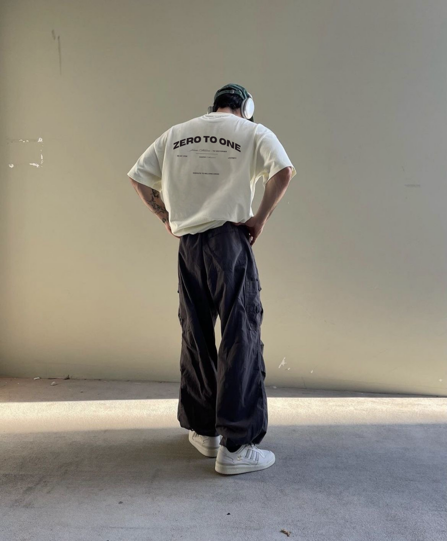 POV Cream Oversized T-Shirt