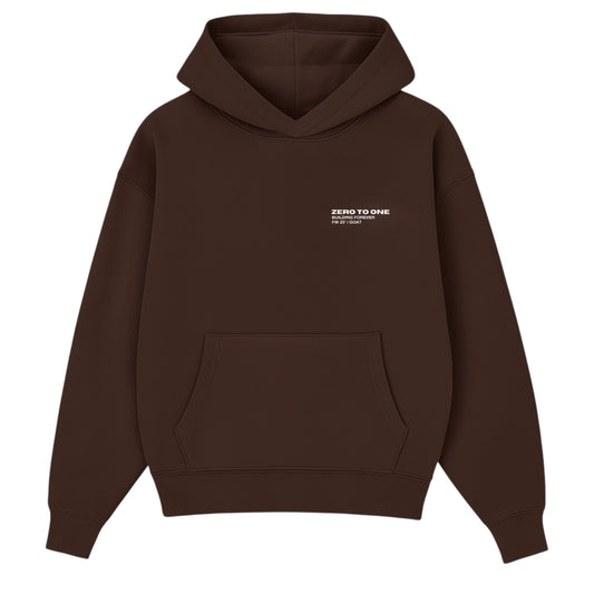 Coffee Brown Oversized Hoodie