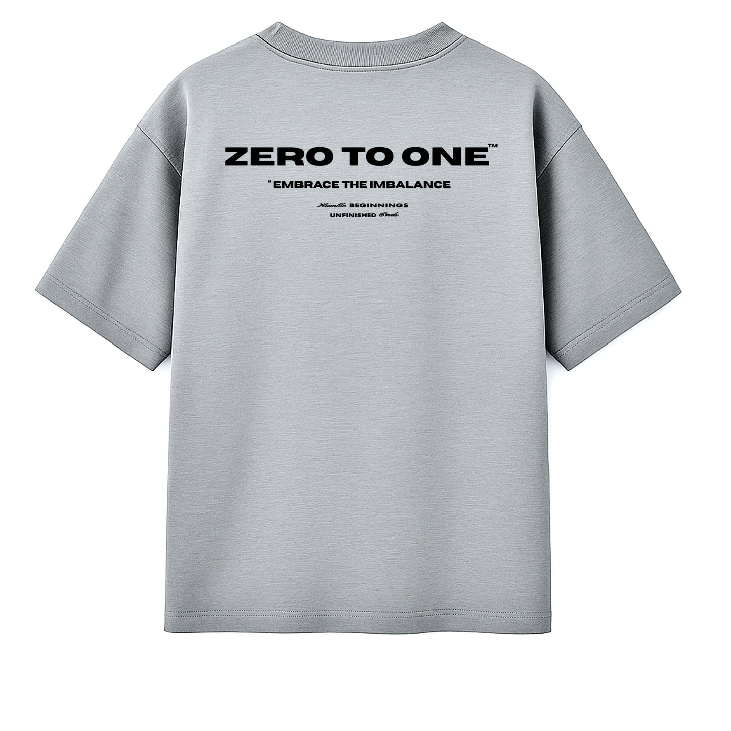 Signature Stone Grey Oversized T-Shirt