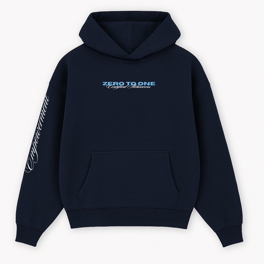 GOAT - Oversized Navy Hoodie