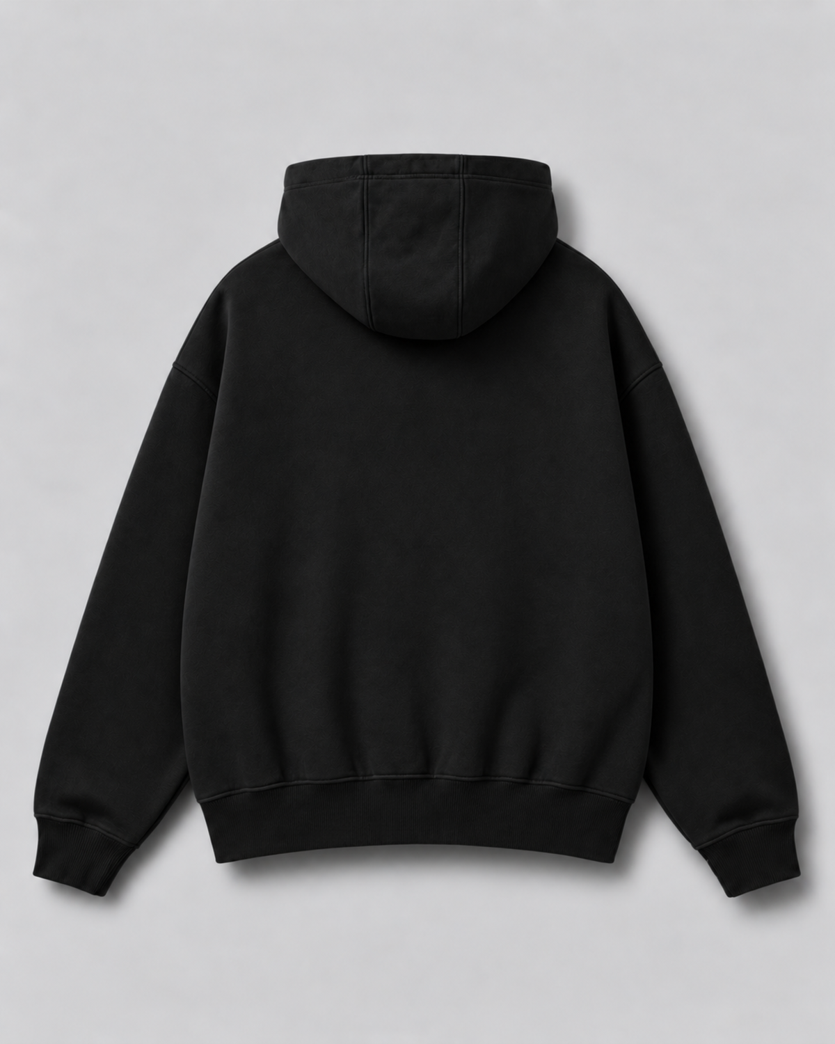 Oversized Blank Hoodie - Black