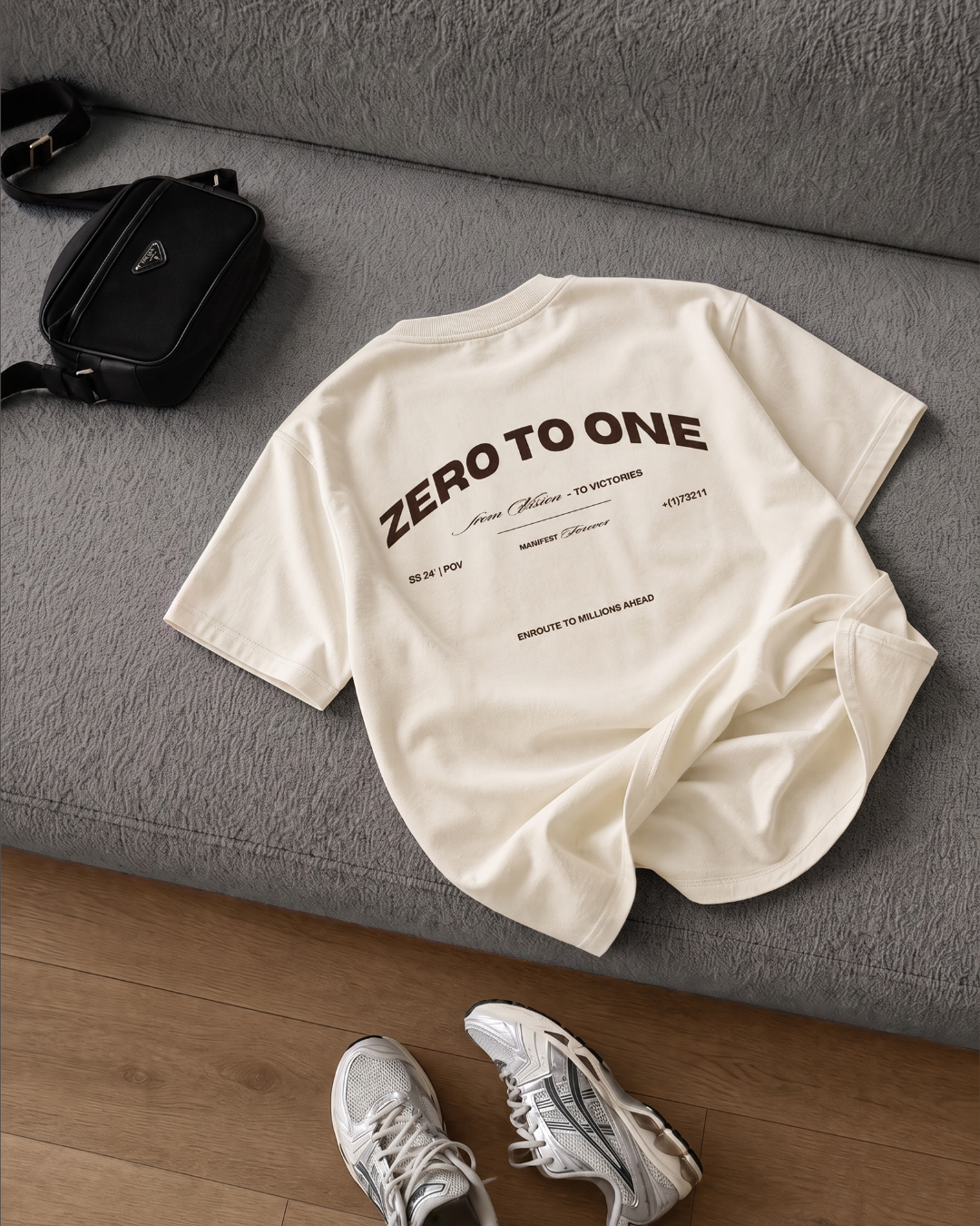 Signature Boxy T-shirt - Cream