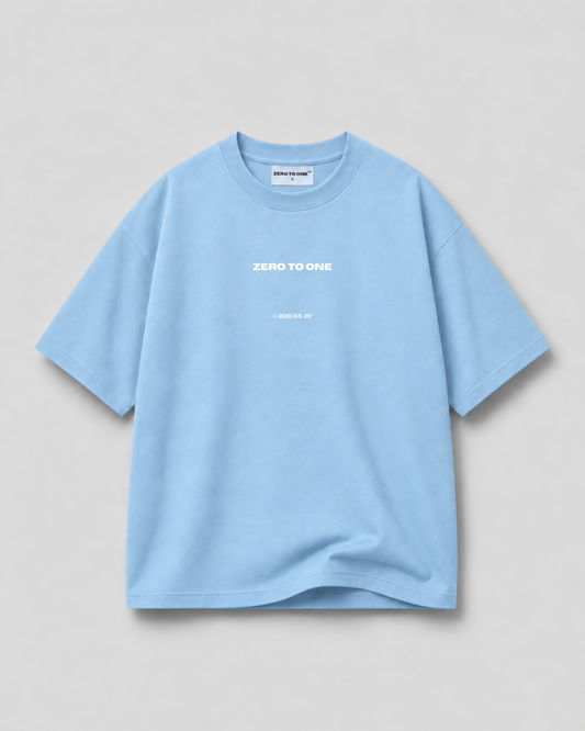 ALL IN — Baby Blue Boxy T-Shirt