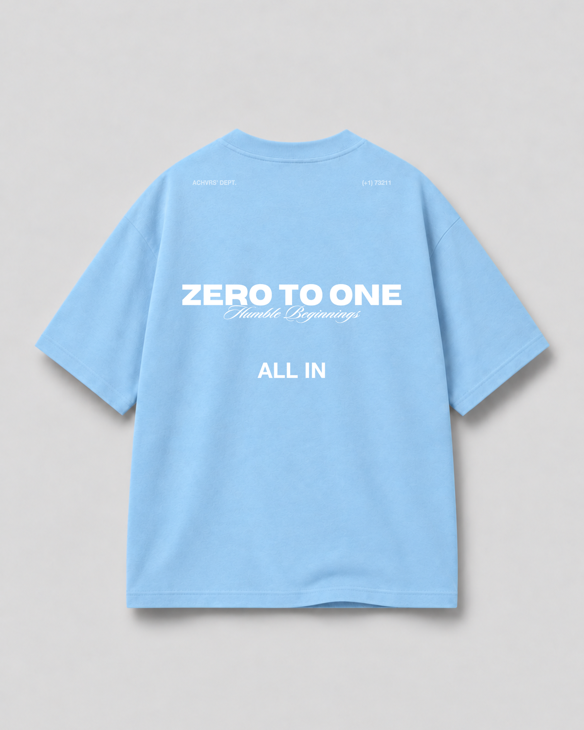 ALL IN — Baby Blue Boxy T-Shirt