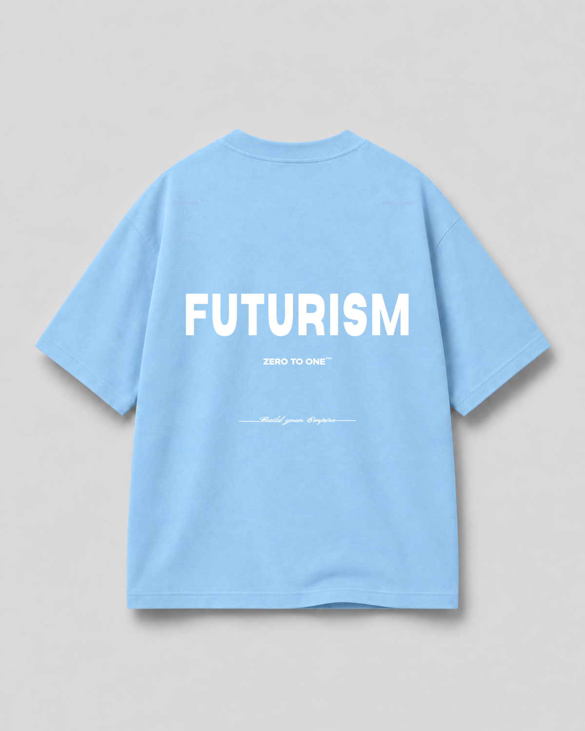 Graphic Boxy T-Shirt - Baby Blue