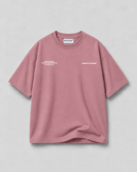 ALL IN — Dusty Rose Boxy T-Shirt
