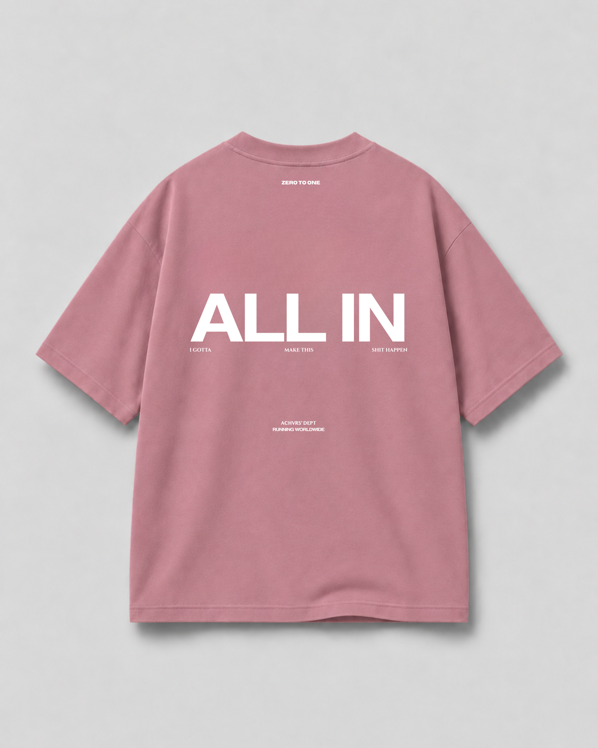 ALL IN — Dusty Rose Boxy T-Shirt