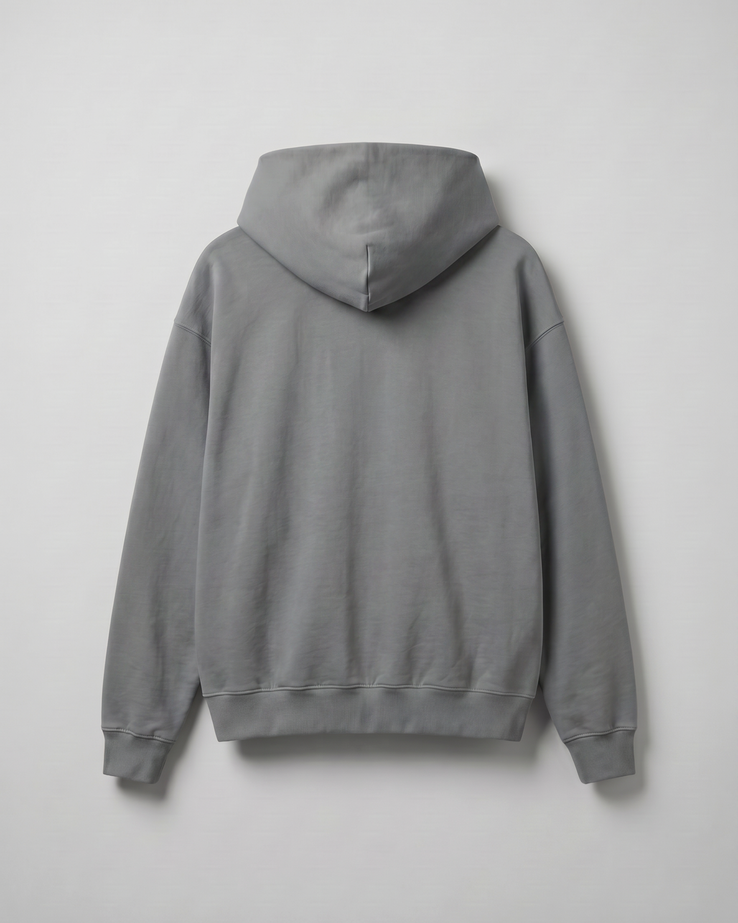 Oversized Zip-Up Hoodie - Grey