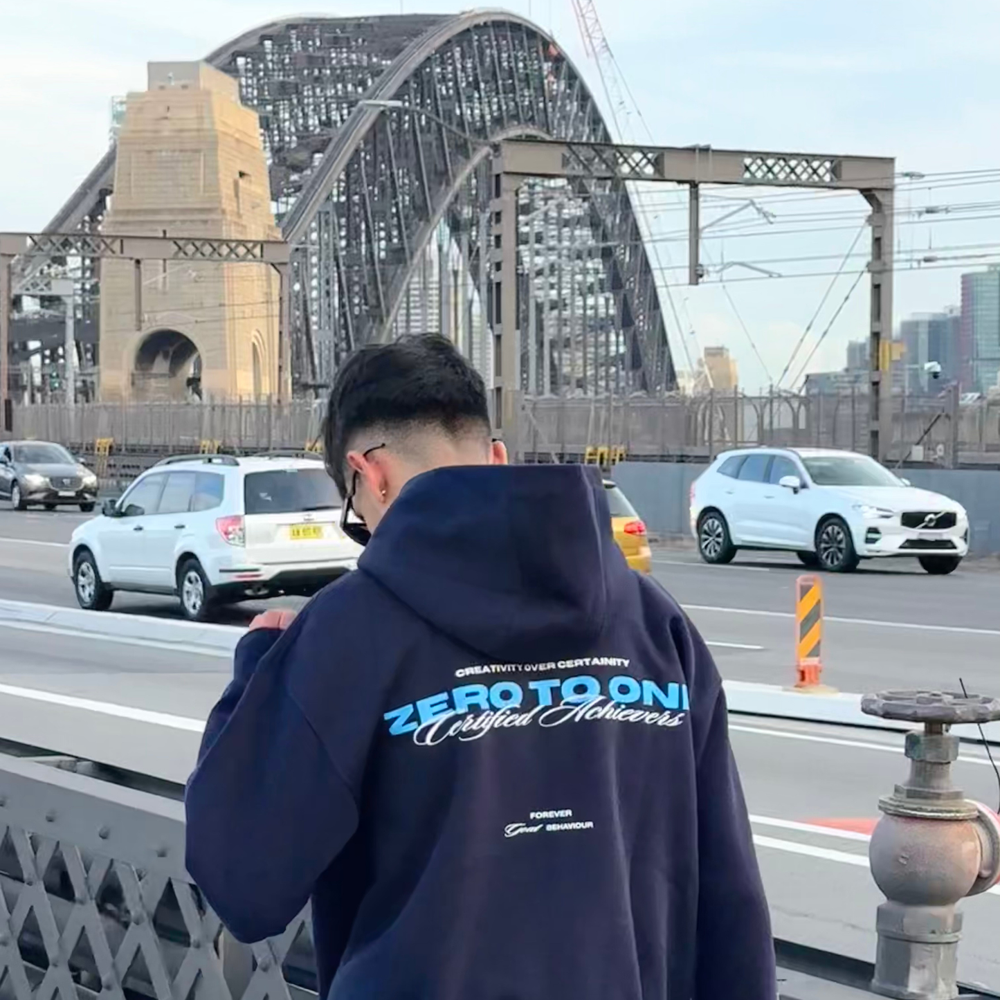 GOAT - Oversized Navy Hoodie