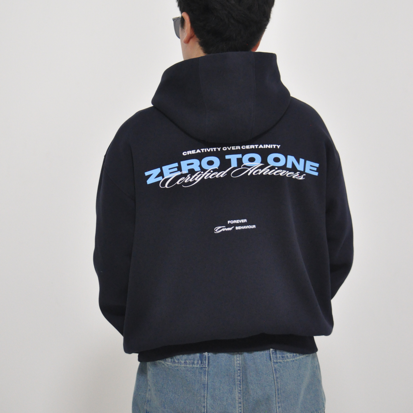 GOAT - Oversized Navy Hoodie