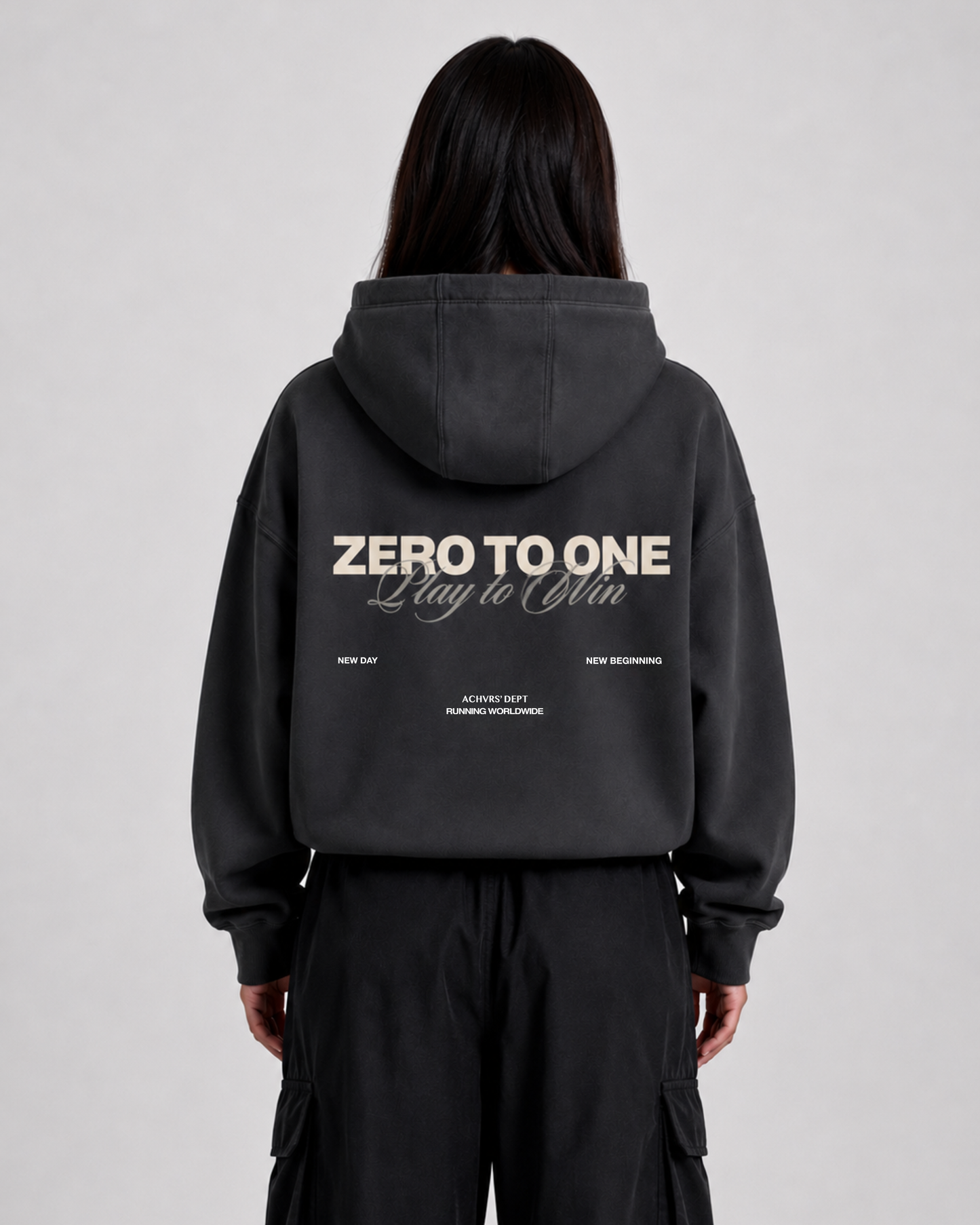 Play to Win Hoodie - Charcoal