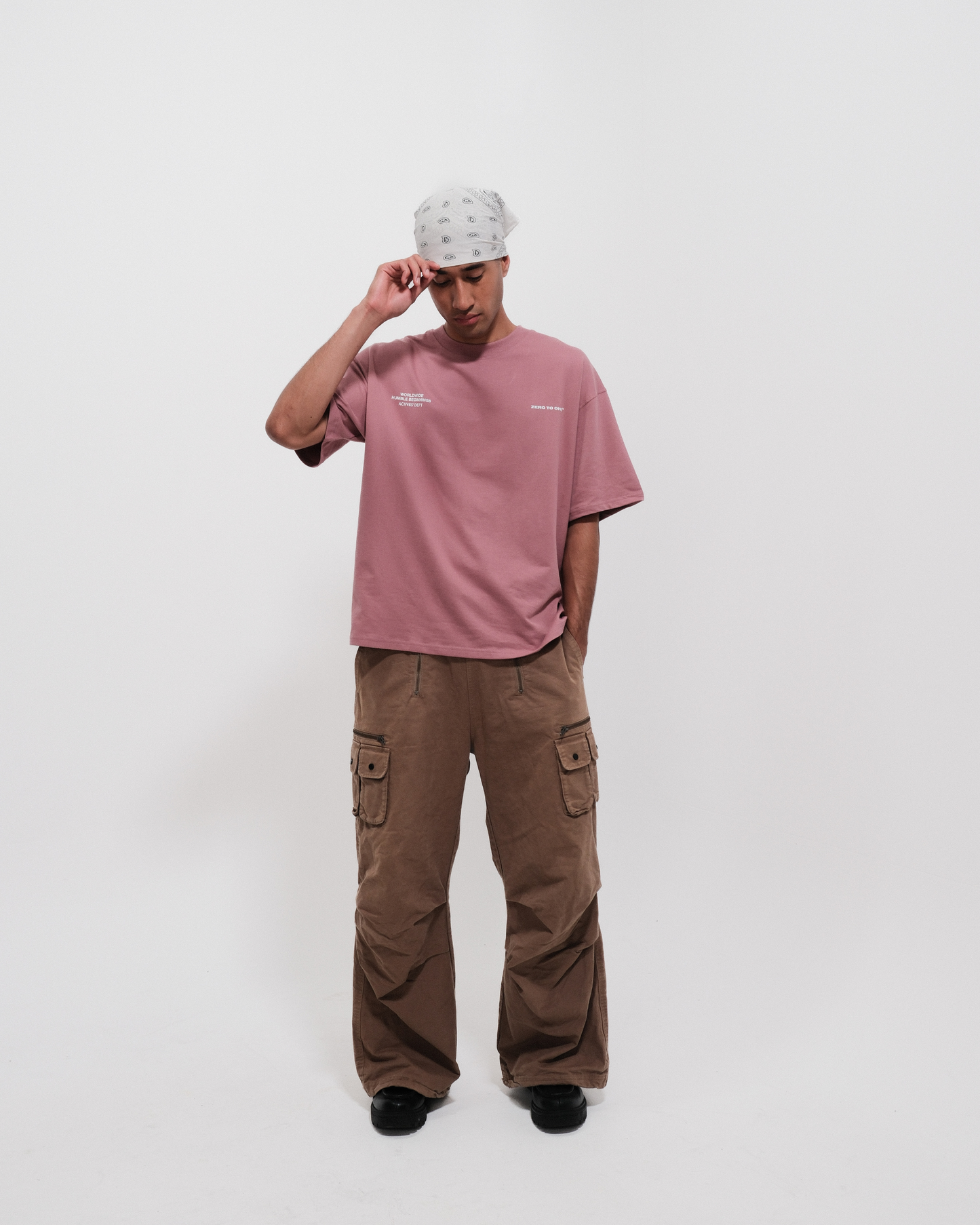 ALL IN — Dusty Rose Boxy T-Shirt