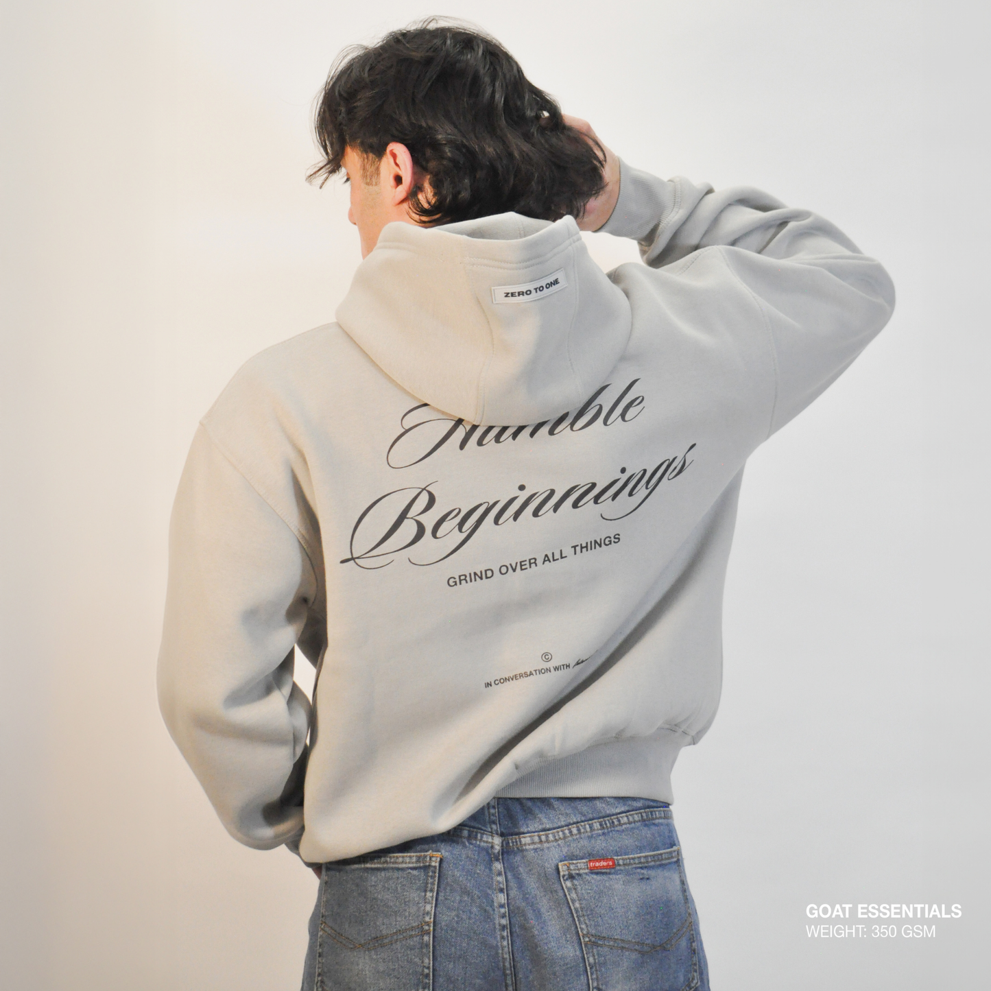 GOAT - Oversized Grey Hoodie