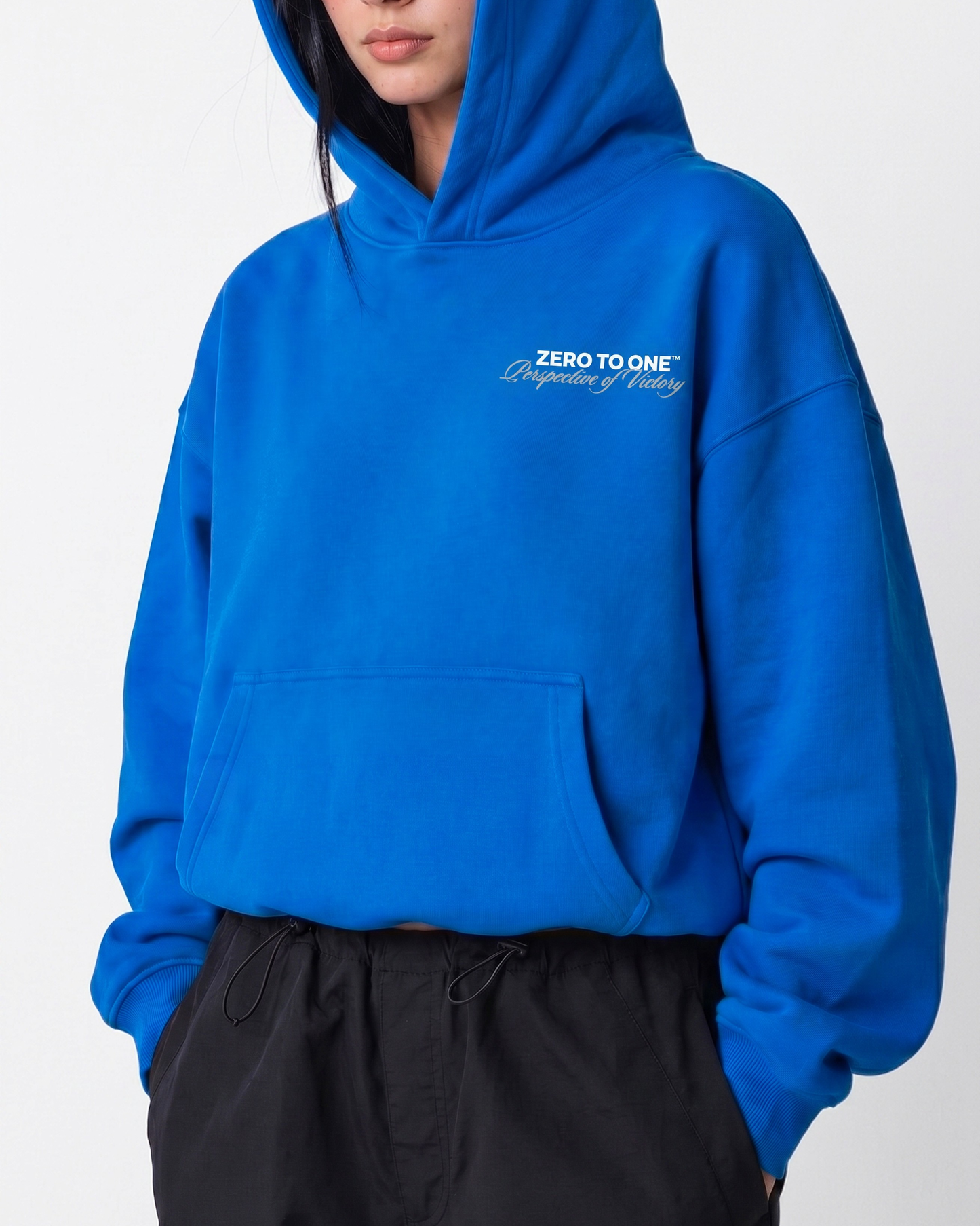 Oversized heavyweight Hoodie – Picanto Blue