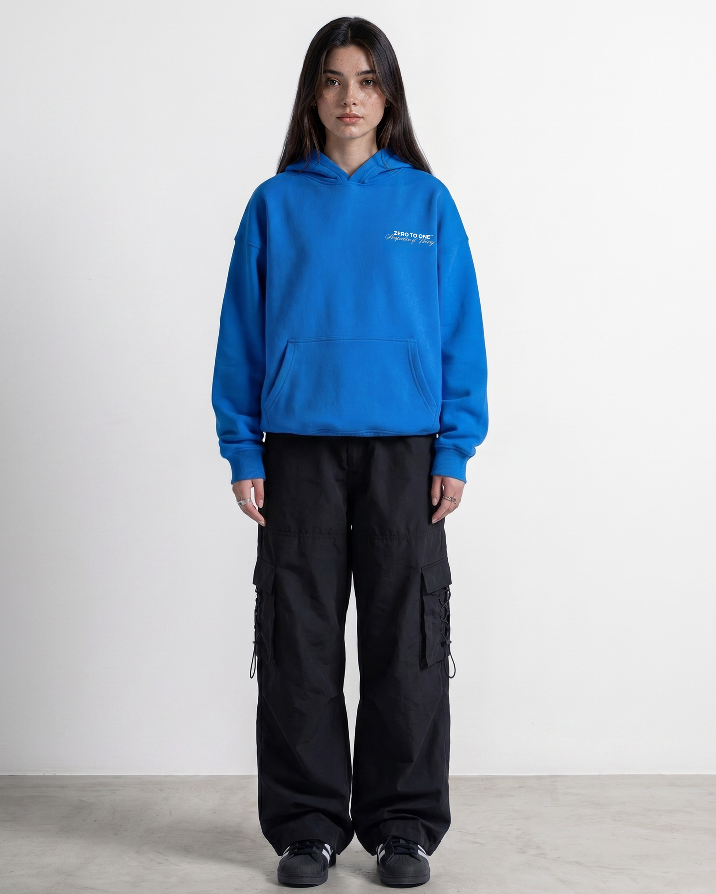 Oversized heavyweight Hoodie – Picanto Blue