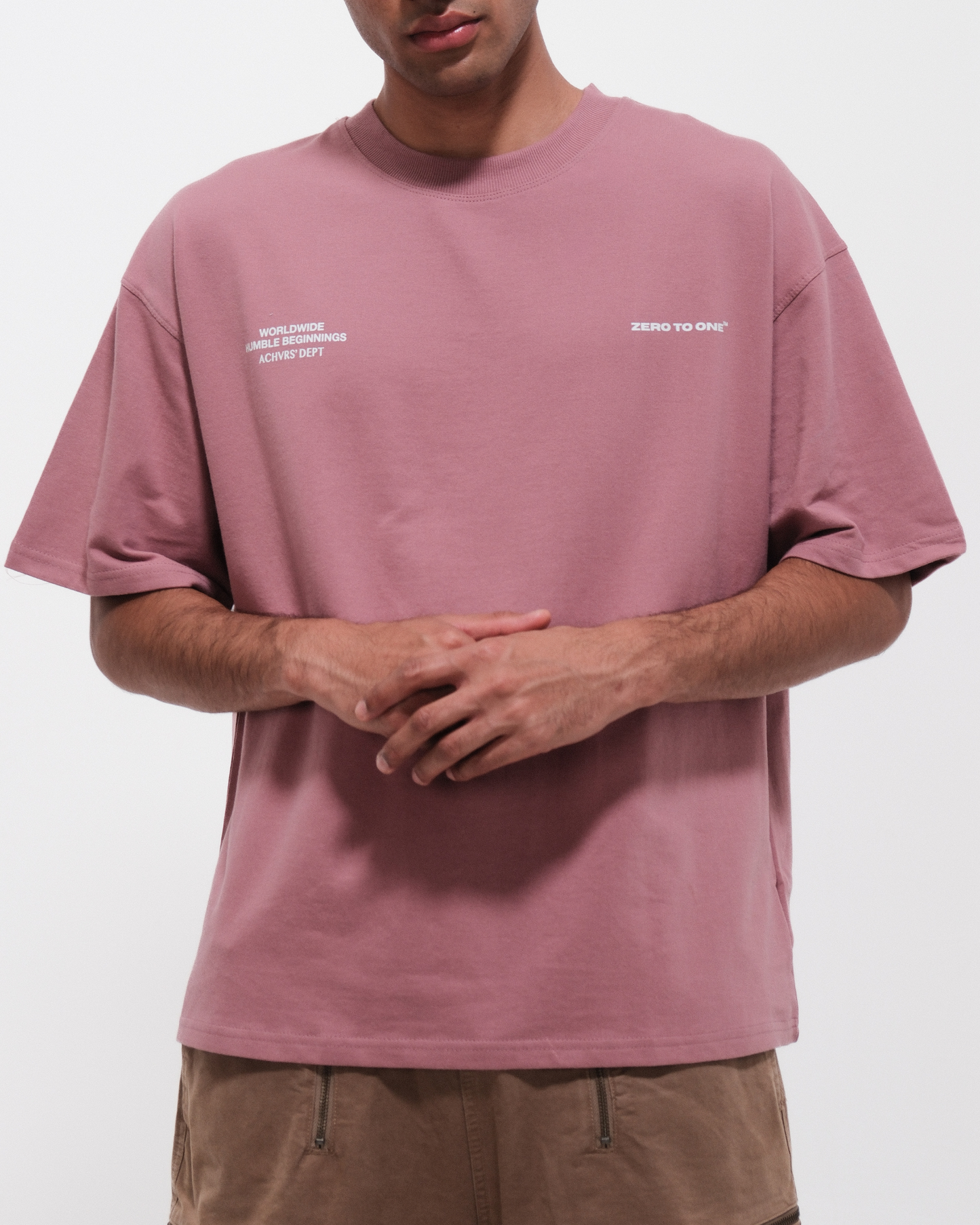 ALL IN — Dusty Rose Boxy T-Shirt