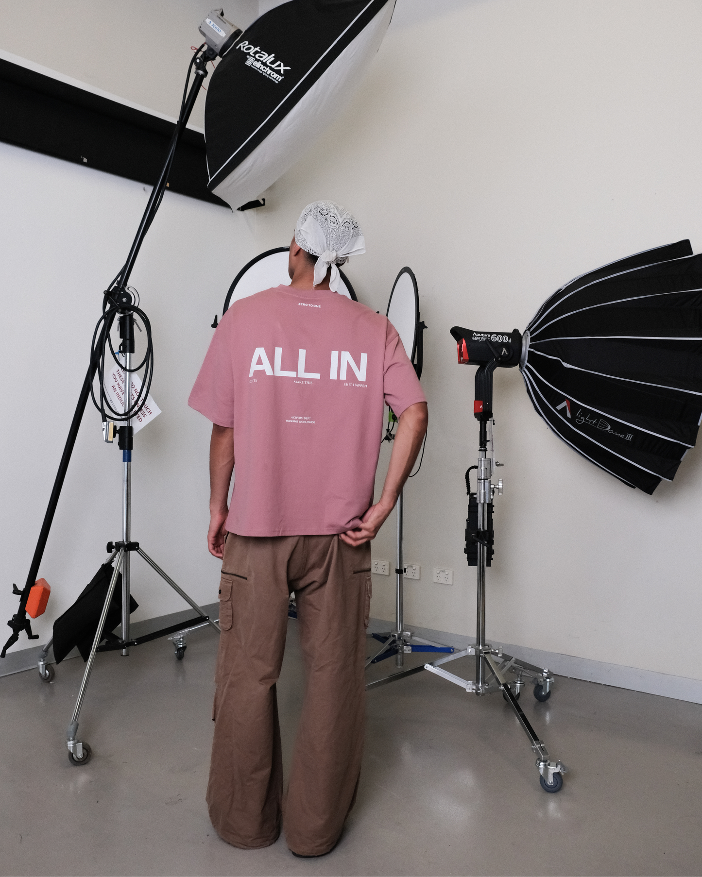 ALL IN — Dusty Rose Boxy T-Shirt