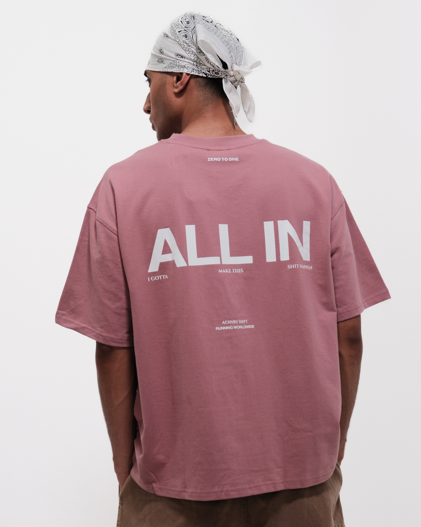 ALL IN — Dusty Rose Boxy T-Shirt