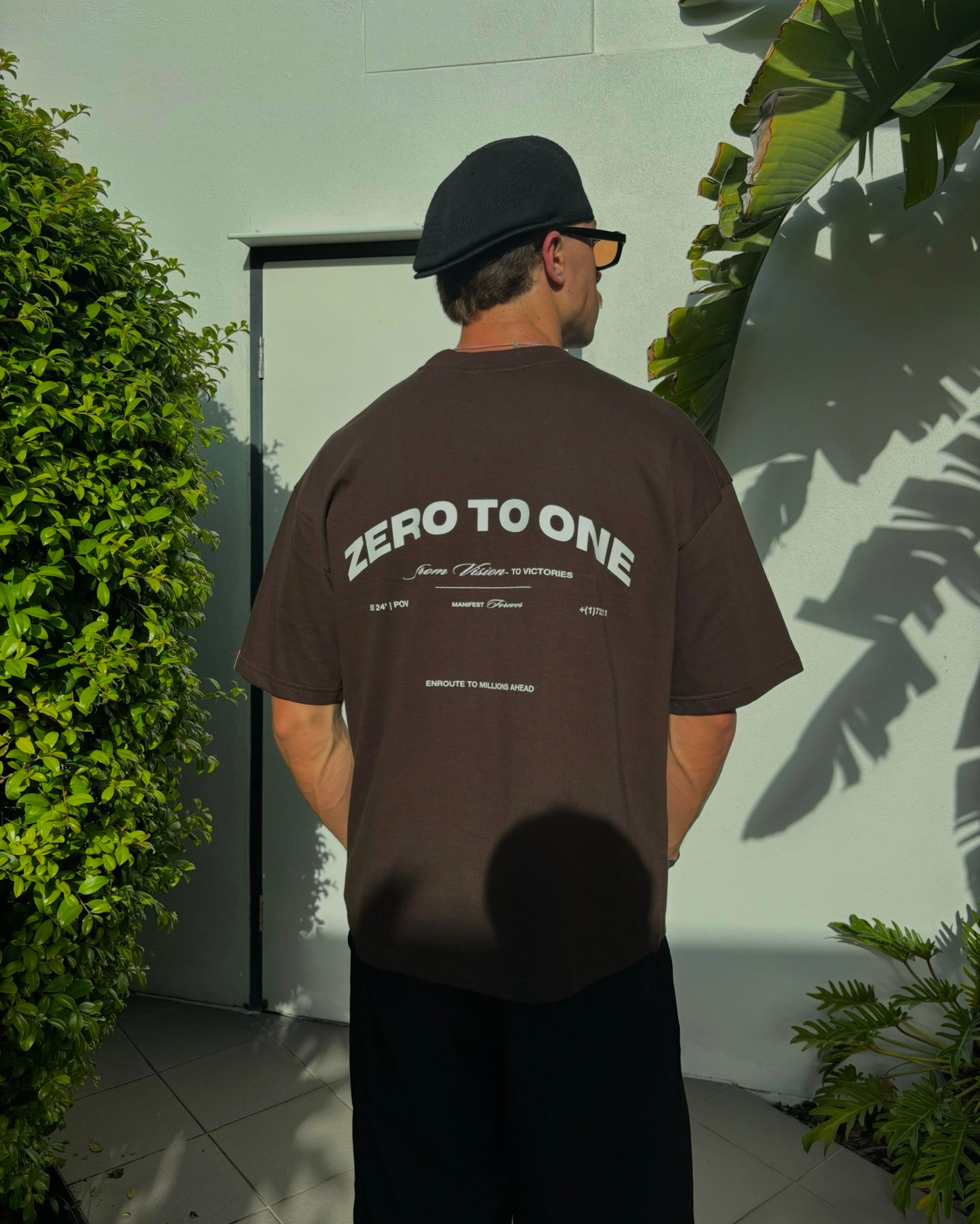 Luxury Graphic T-Shirt - Coffee