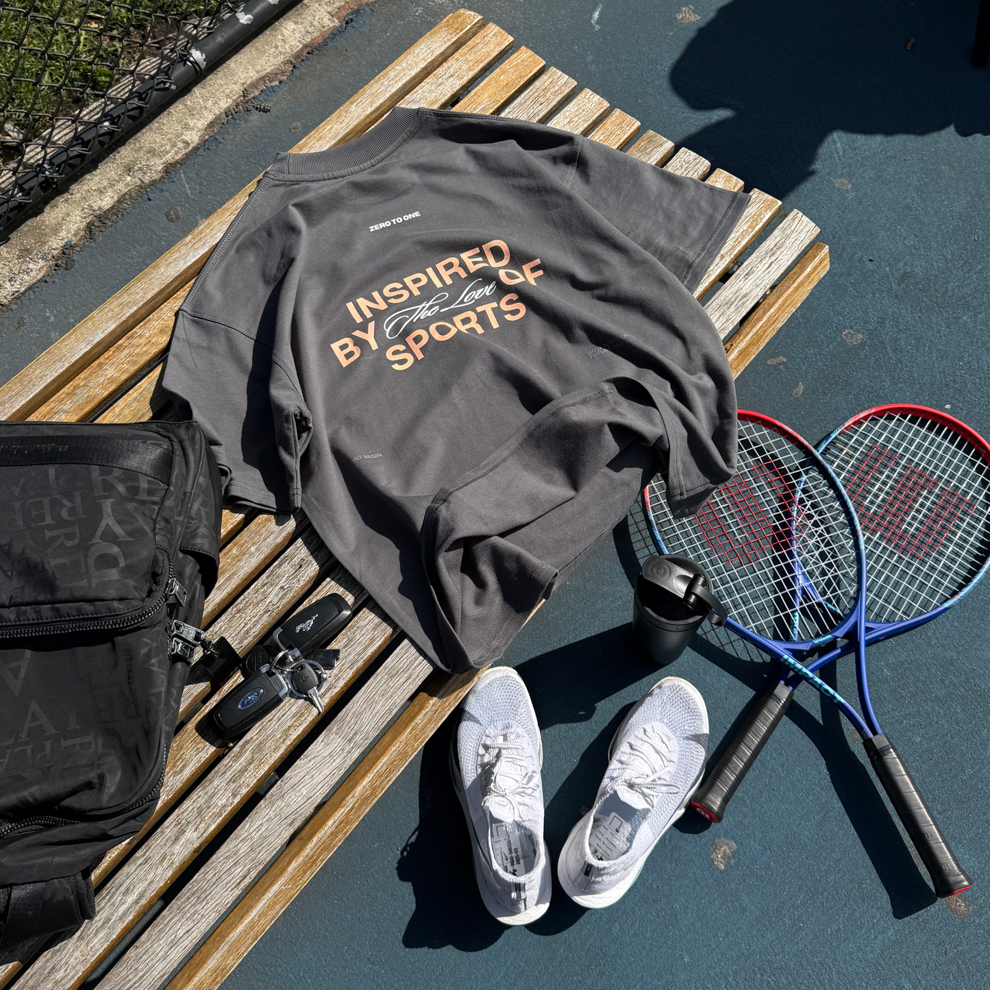 Signature Boxy T-Shirt - Charcoal