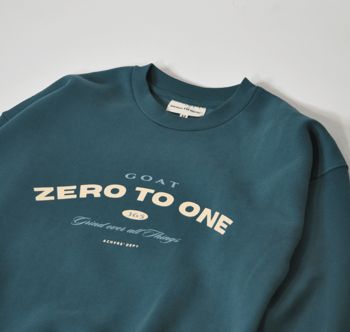 GOAT OVERSIZED TEAL SWEATER - Zero To One Store