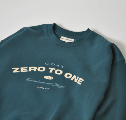 GOAT OVERSIZED TEAL SWEATER - Zero To One Store