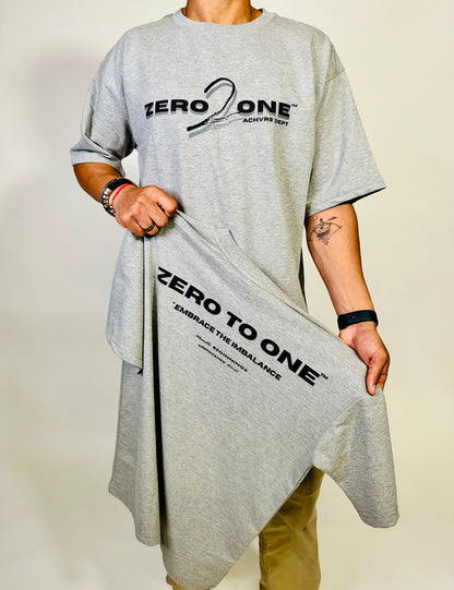 Signature Stone Grey T-Shirt - Zero To One Store