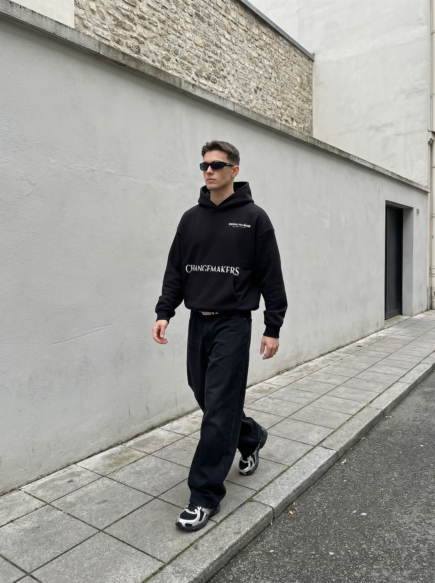CHANGEMAKERS - Oversized Black Hoodie