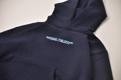 GOAT OVERSIZED NAVY HOODIE - Zero To One Store