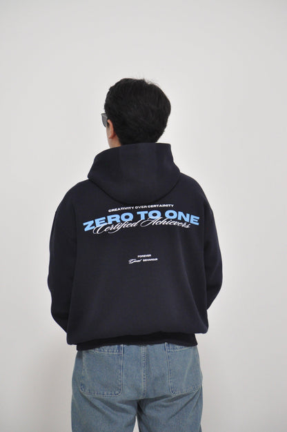 GOAT OVERSIZED NAVY HOODIE - Zero To One Store