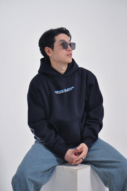 GOAT OVERSIZED NAVY HOODIE - Zero To One Store