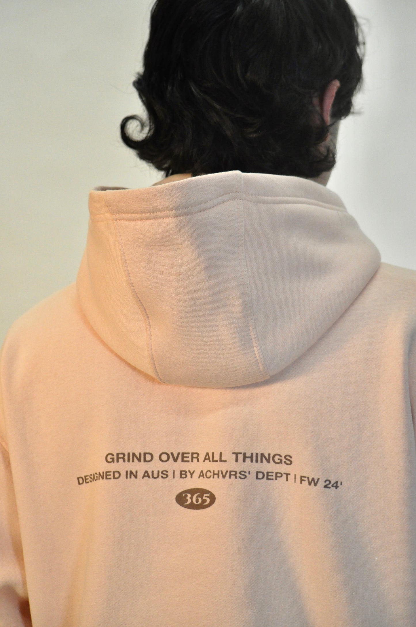 OVERSIZED PEACH HOODIE