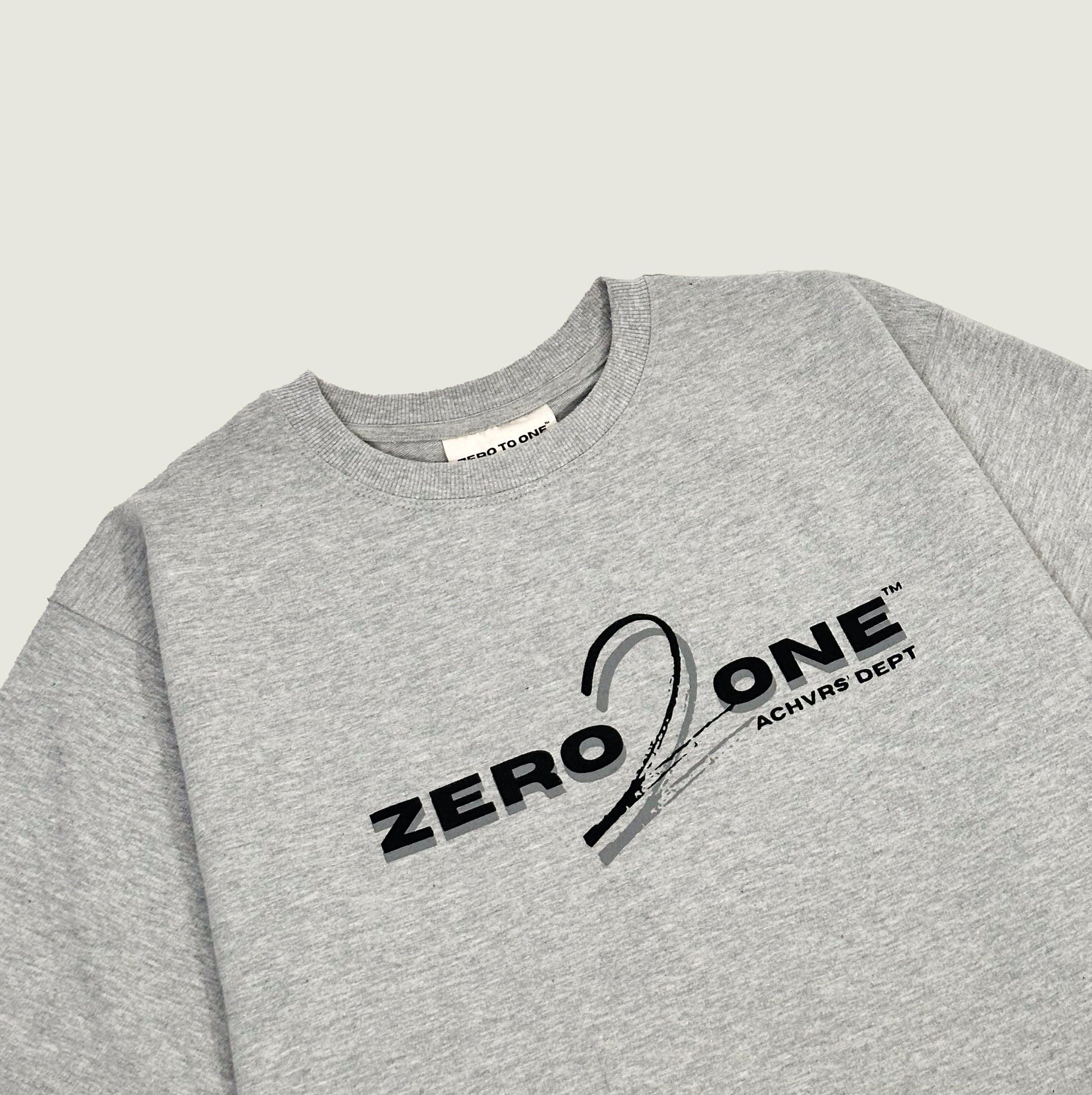 Signature Stone Grey T-Shirt - Zero To One Store