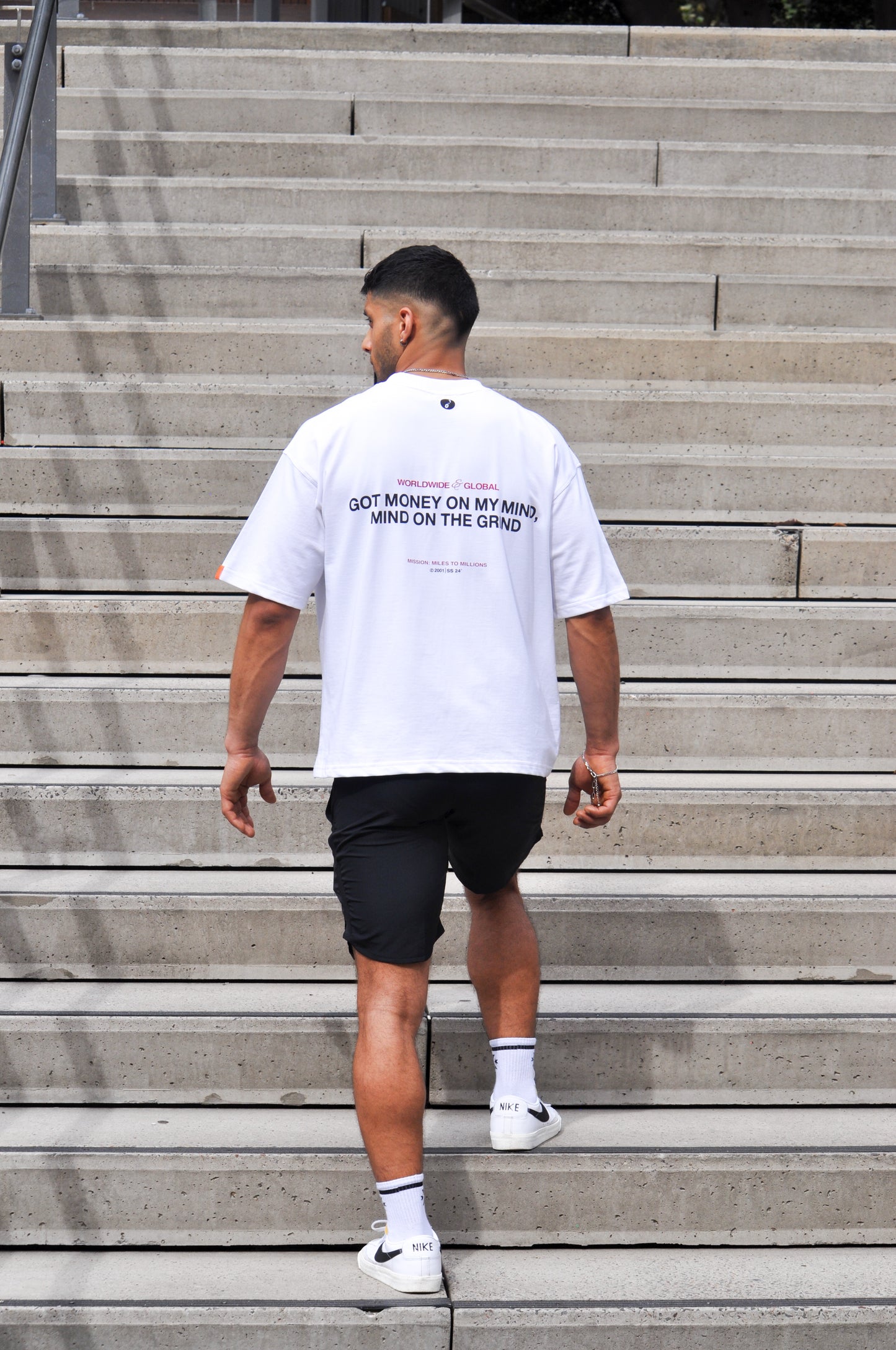 State of Grind White Oversized T-Shirt