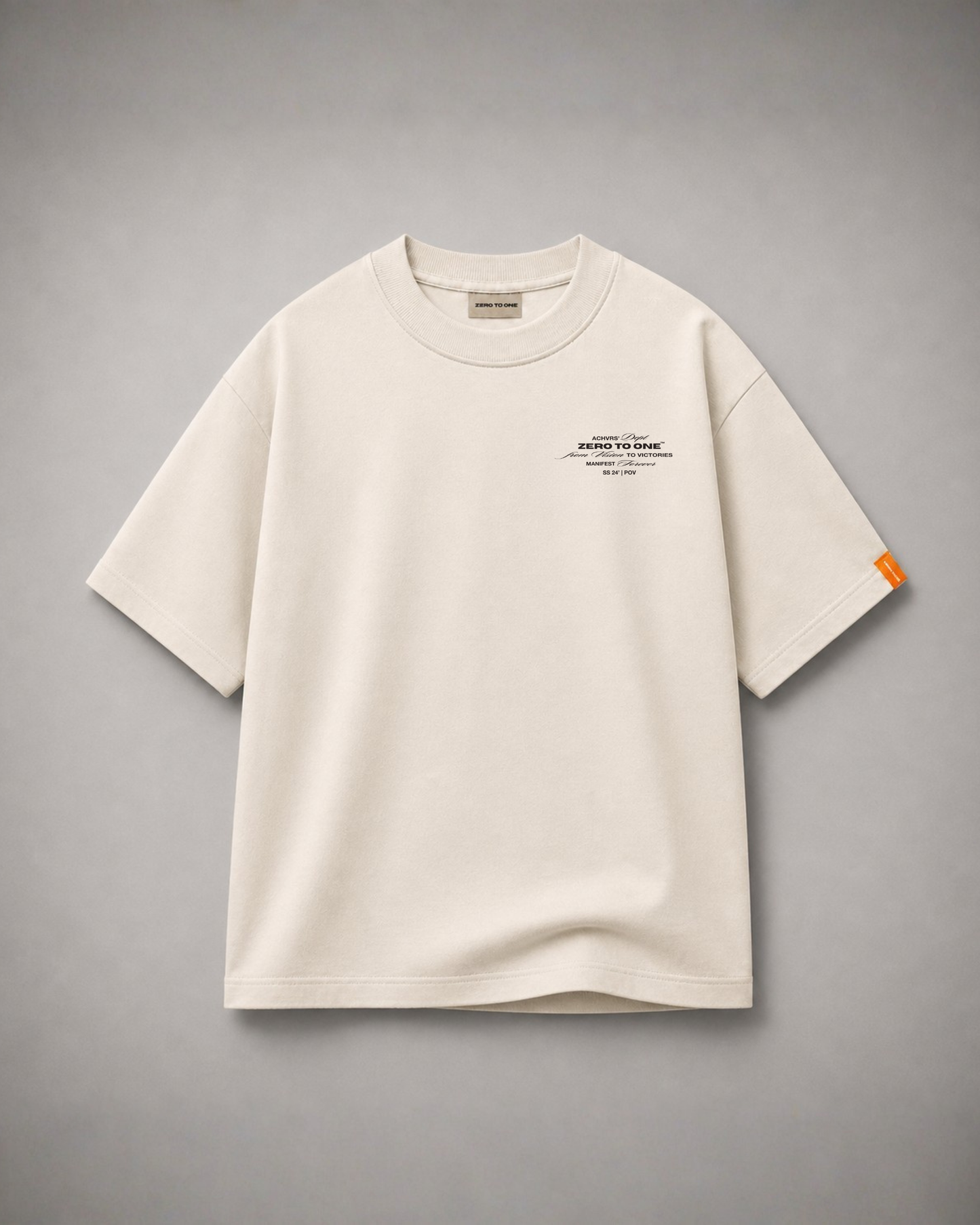 Luxury Graphic T-Shirt - Cream