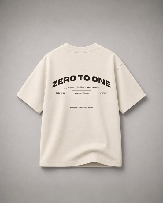 Luxury Graphic T-Shirt - Cream