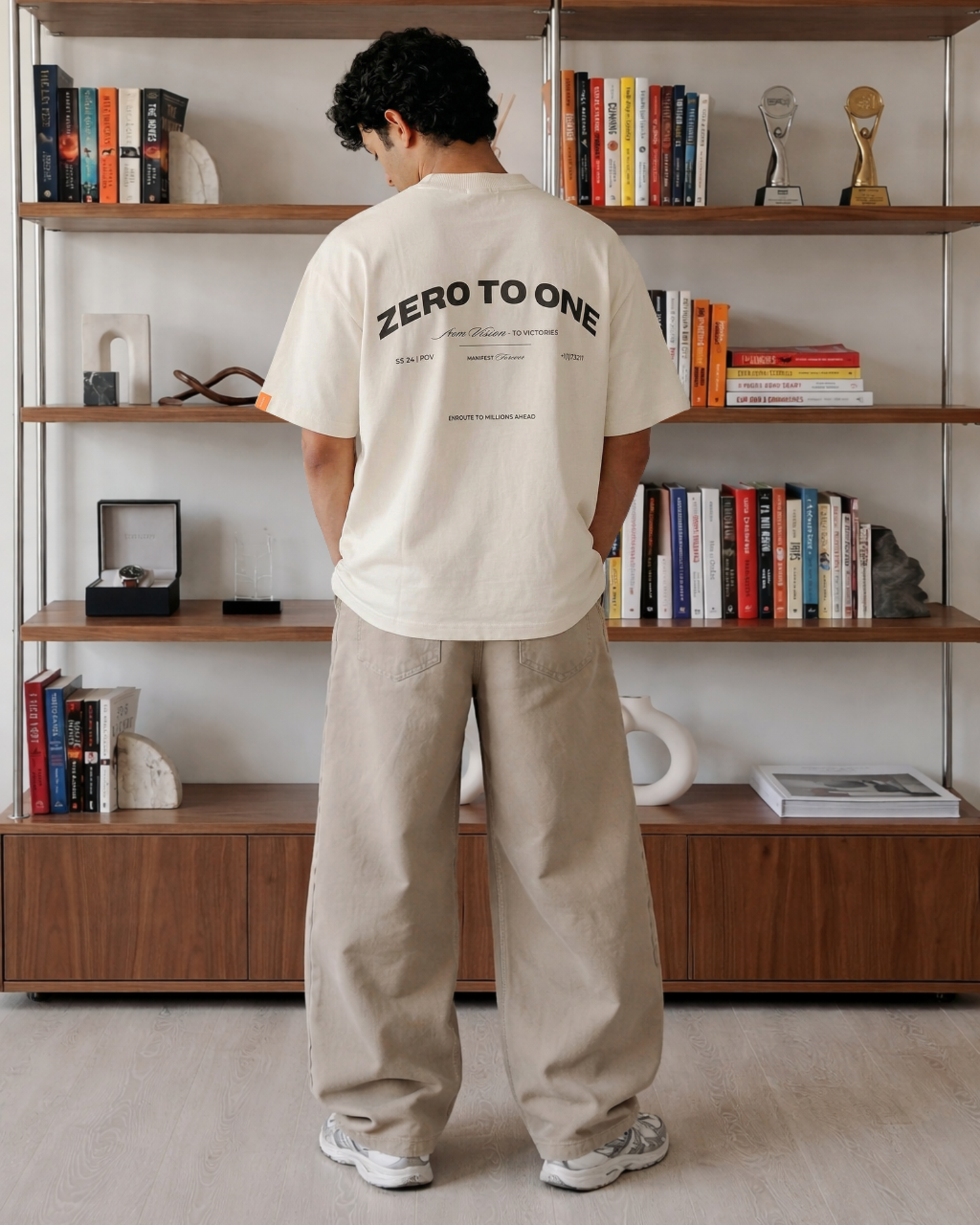 Luxury Graphic T-Shirt - Cream