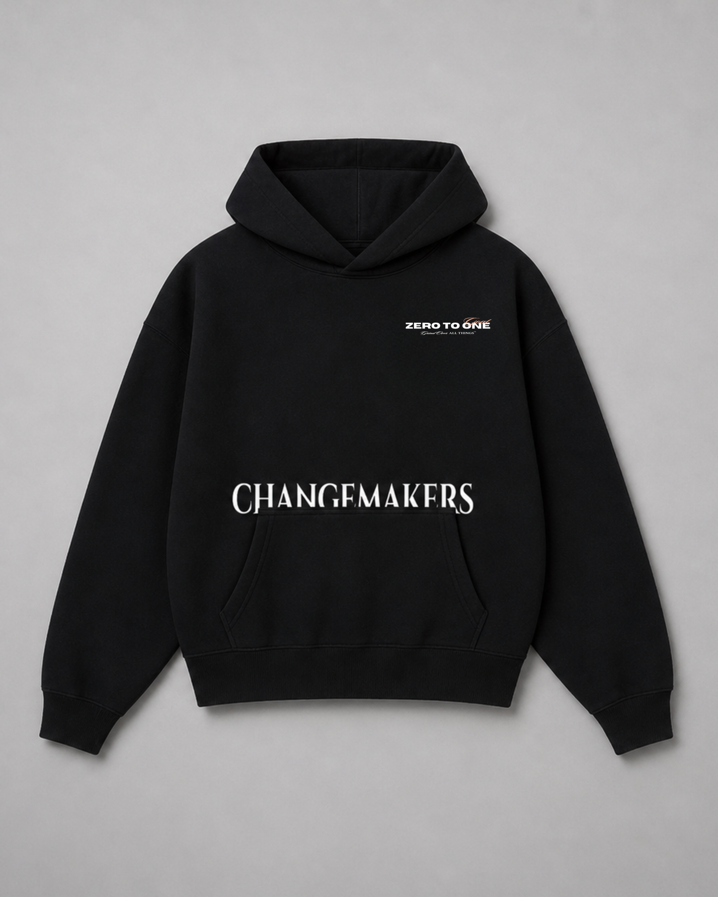CHANGEMAKERS - Oversized Black Hoodie