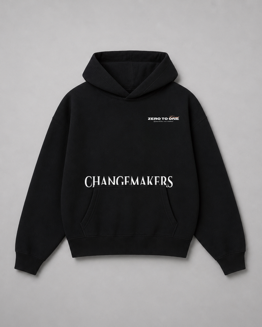 CHANGEMAKERS - Oversized Black Hoodie