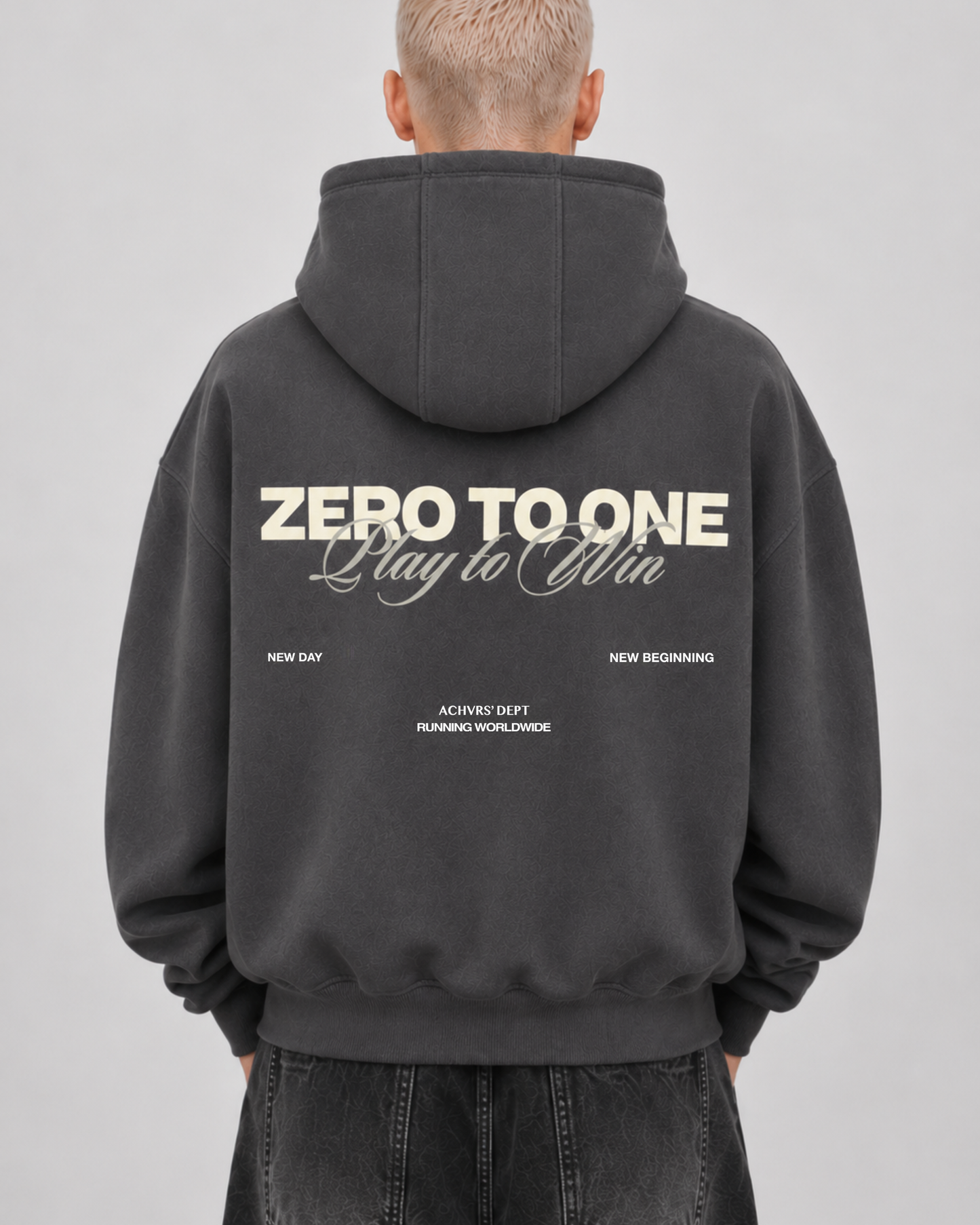 Play to Win Hoodie - Charcoal