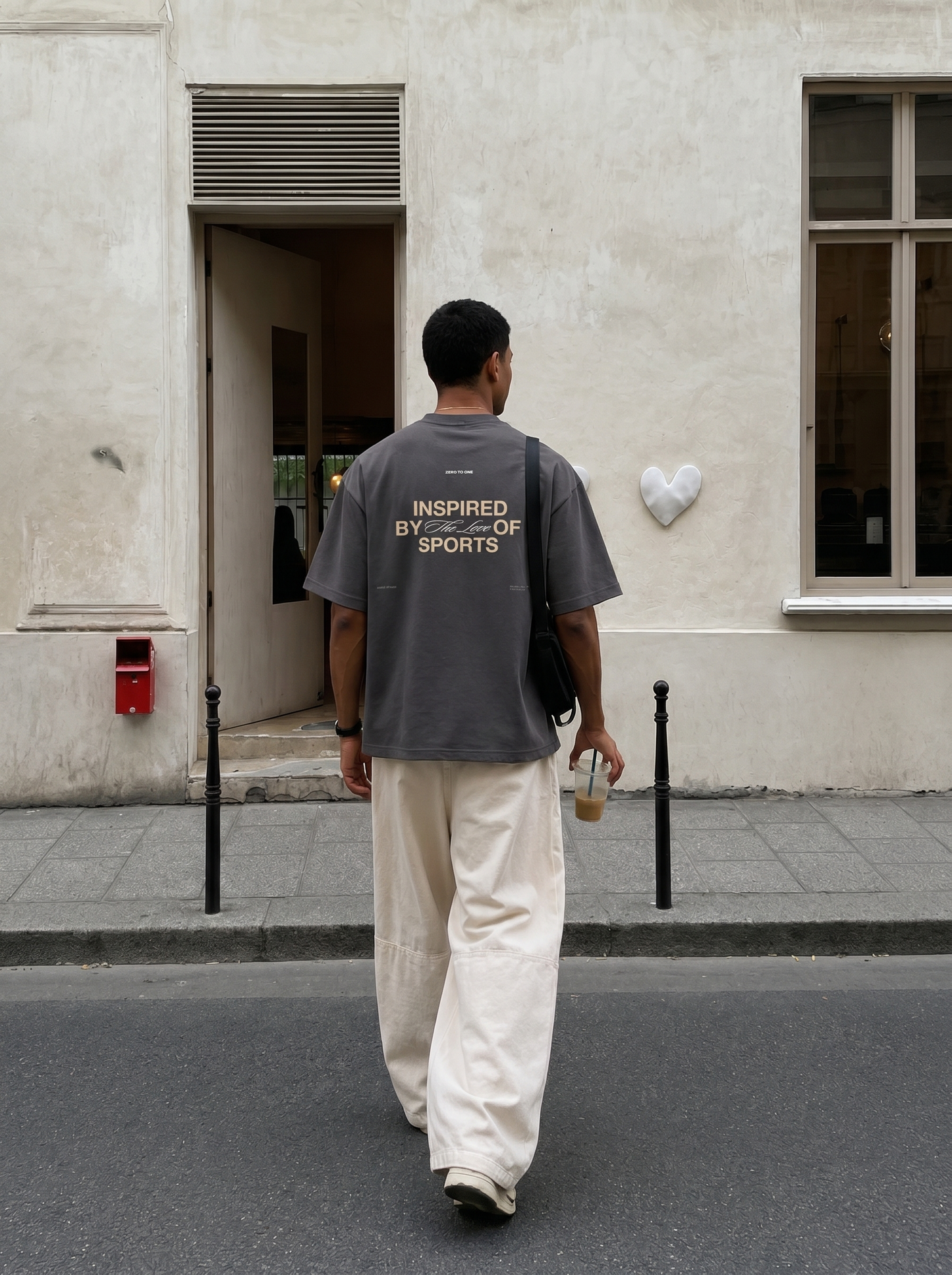 Signature Boxy T-Shirt - Charcoal