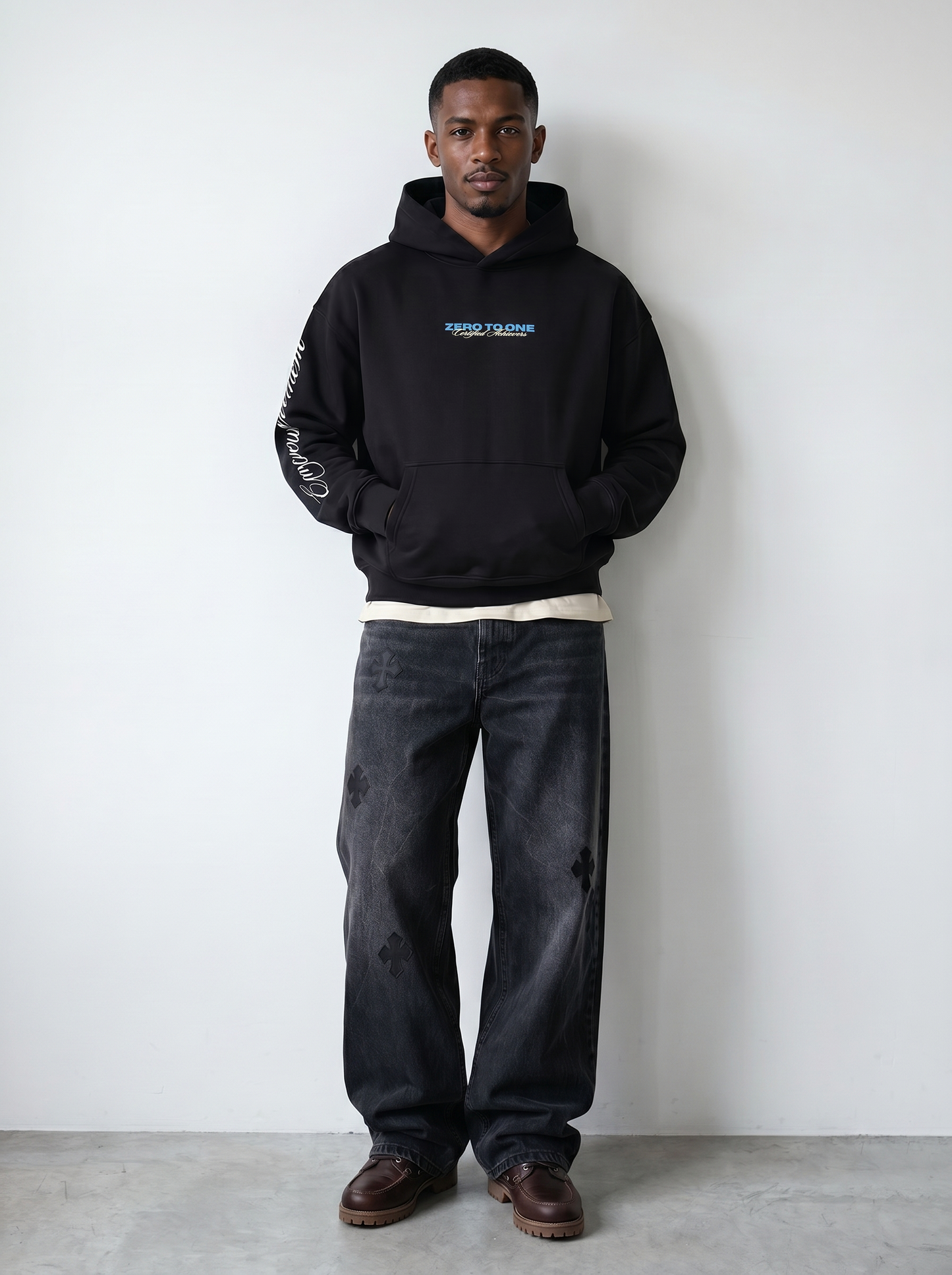 GOAT - Oversized Black Hoodie